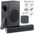 auvisio 2.1-Soundbar, externer Subwoofer, Bluetooth, Fernbedienung, 120 Watt