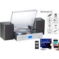 auvisio 5in1-Plattenspieler/Digitalisierer, CD, Bluetooth, Kassette, MP3, FM