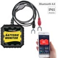 Lescars Kfz-Batterietester und -Wächter für 12 Volt, mit Bluetooth & App, IP65