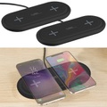 2er-Set Doppel-Induktions-Ladestationen für Qi-kompatible Smartphones