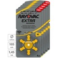 RAYOVAC Hörgeräte-Batterien 10 Extra Advanced 1,45V 105 mAh, 5x 6er Sparpack