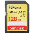 Sandisk SDXC-Karte Extreme Uhs-I U3 Card - Speicherkarte (128 GB, Schwarz)