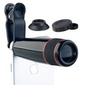 Somikon Smartphone-Vorsatz-Tele-Objektiv mit 12-fach optischer Vergrösserung