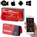 Lescars OBD2-Adapter mit ELM327-Chip und Bluetooth, für iOS und Android
