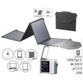 revolt, High-End-Powerbank & Solar-Konverter mit 50-W-Solarpanel, 90 Ah