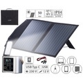 revolt, High-End-Powerbank & Solar-Konverter mit 100-W-Solarpanel, 90 Ah