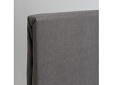 Luxus Frottee Einzelbett Qualität Fixleintuch, grau, 28cm Steg