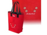 Shopping Tasche Ethno, Schweizer Design, rot