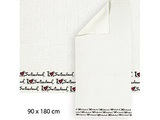 Badetuch I love Switzerland, 90x180cm, aus Baumwoll-Frottee