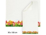 Badetuch Tulpenspiel, 90x180cm, aus Baumwoll-Frottee