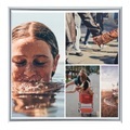 Fotorahmen Kunststoff in silber