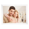 Poster im Bilderrahmen Holz breit in Galerie-Optik in weiß im Format 30 x 20 cm