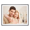 Poster im Alurahmen rund in schwarz matt im Format 20 x 15 cm