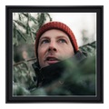 Poster im Bilderrahmen Alu eckig in schwarz matt im Format 50 x 40 cm