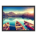 Foto auf Leinwand im Schattenfugen Rahmen Gemasert für Fotos auf Leinwand in schwarz im Format 80 x 60 cm
