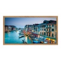 Foto hinter Acryl im Schattenfugen Rahmen Eiche Natur als Panorama im Format 60 x 30 cm