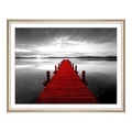 Poster im Bilderrahmen Holz Industrial in silber im Format 15 x 10 cm