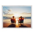 Foto auf Forex im Schattenfugen Rahmen Gemasert in weiß im Format 45 x 30 cm