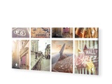 Fotocollage hinter Acryl als Panorama im Format 20 x 10 cm