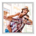 Foto auf Platte im Schattenfugen Rahmen Gemasert in weiß quadratisch im Format 10 x 10 cm