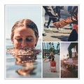myposter, Gallery Print mit Collage quadratisch im Format 40 x 40 cm im Rahmen
