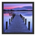 Foto auf Platte im Schattenfugen Rahmen Gemasert in schwarz quadratisch im Format 60 x 60 cm