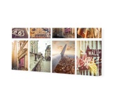 myposter, Bilder Collage auf Leinwand als Panorama im Format 100 x 40 cm