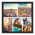Fotocollage auf Alu Dibond im Format 20 x 20 cm quadratisch im Format 20 x 20 cm im Rahmen