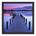 Forex im Schattenfugen Rahmen Gemasert in schwarz im Format 60 x 45 cm