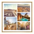 myposter, Bilderrahmen Alu rund in gold im Format 35 x 28 cm