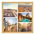 Collage als Leinwand im Format 30 x 20 cm im Rahmen