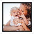 Foto auf Alu Dibond im Format 20 x 10 cm im Schattenfuge Platte im Format 20 x 10 cm, schwarz in schwarz als Panorama im Format 20 x 10 cm