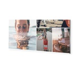 Fotocollage auf Alu Dibond im Format 80 x 20 cm als Panorama im Format 80 x 20 cm