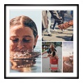 Fotocollage als Poster DIN Format im Format 21 x 14,8 cm im Rahmen