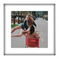 Fotodruck auf hochwertiges Papier im Bilderrahmen Alu eckig in weiß im Format 30 x 21 cm