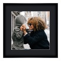 myposter, Fotodruck auf hochwertiges Papier im Bilderrahmen Alu rund in schwarz matt im Format 50 x 40 cm