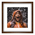 Fotoabzug auf Hahnemühle im Holzrahmen Kastanie used im Format 32 x 24 cm