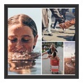 Schattenfugen Rahmen für Fotos auf Leinwand in schwarz quadratisch im Format 70 x 70 cm