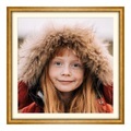 Poster im Rahmen Holz antik in gold im Format 48 x 27 cm