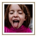 Foto auf Poster im Format 80 x 40 cm im Alurahmen im Format 80 x 40 cm, gold in gold als Panorama im Format 80 x 40 cm