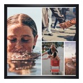 Collage auf Poster im Format 80 x 60 cm im Rahmen