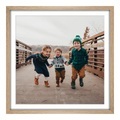 Poster im Holzrahmen Eiche gemasert natur im Format 28 x 21 cm