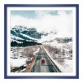 myposter, Poster im Bilderrahmen Holz in blau im Format 30 x 20 cm