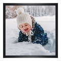 Poster im Rahmen Holz gemasert in schwarz im Format 32 x 18 cm
