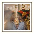 Foto auf Poster im Format 75 x 50 cm im Alurahmen im Format 75 x 50 cm, gold in gold im Format 75 x 50 cm