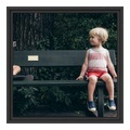 Foto auf Alu Dibond im Format 60 x 30 cm im Schattenfuge Platte im Format 60 x 30 cm, schwarz in schwarz als Panorama im Format 60 x 30 cm