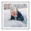 Foto auf Poster im Format 23 x 23 cm im Alurahmen im Format 23 x 23 cm, silber in silber quadratisch im Format 23 x 23 cm