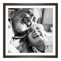 Foto auf Poster im Format 90 x 60 cm im Holzrahmen im Format 90 x 60 cm, braun in braun im Format 90 x 60 cm