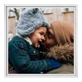 Foto auf Alu Dibond im Format 35 x 28 cm im Schattenfuge Platte im Format 35 x 28 cm, weiß in weiß im Format 35 x 28 cm