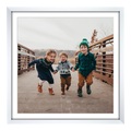 Foto auf Poster im Format 30 x 24 cm im Holzrahmen im Format 30 x 24 cm, weiß in weiß im Format 30 x 24 cm